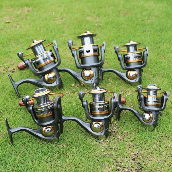 Sougayilang Spinning Fishing Reels with Left/Right Interchangeable Collapsible Wood Handle Powerful Metal Body 5.2:1/5.1:1 Gear Ratio Smooth 11BB for Inshore Boat Rock Freshwater Saltwater Fishing - Image 8